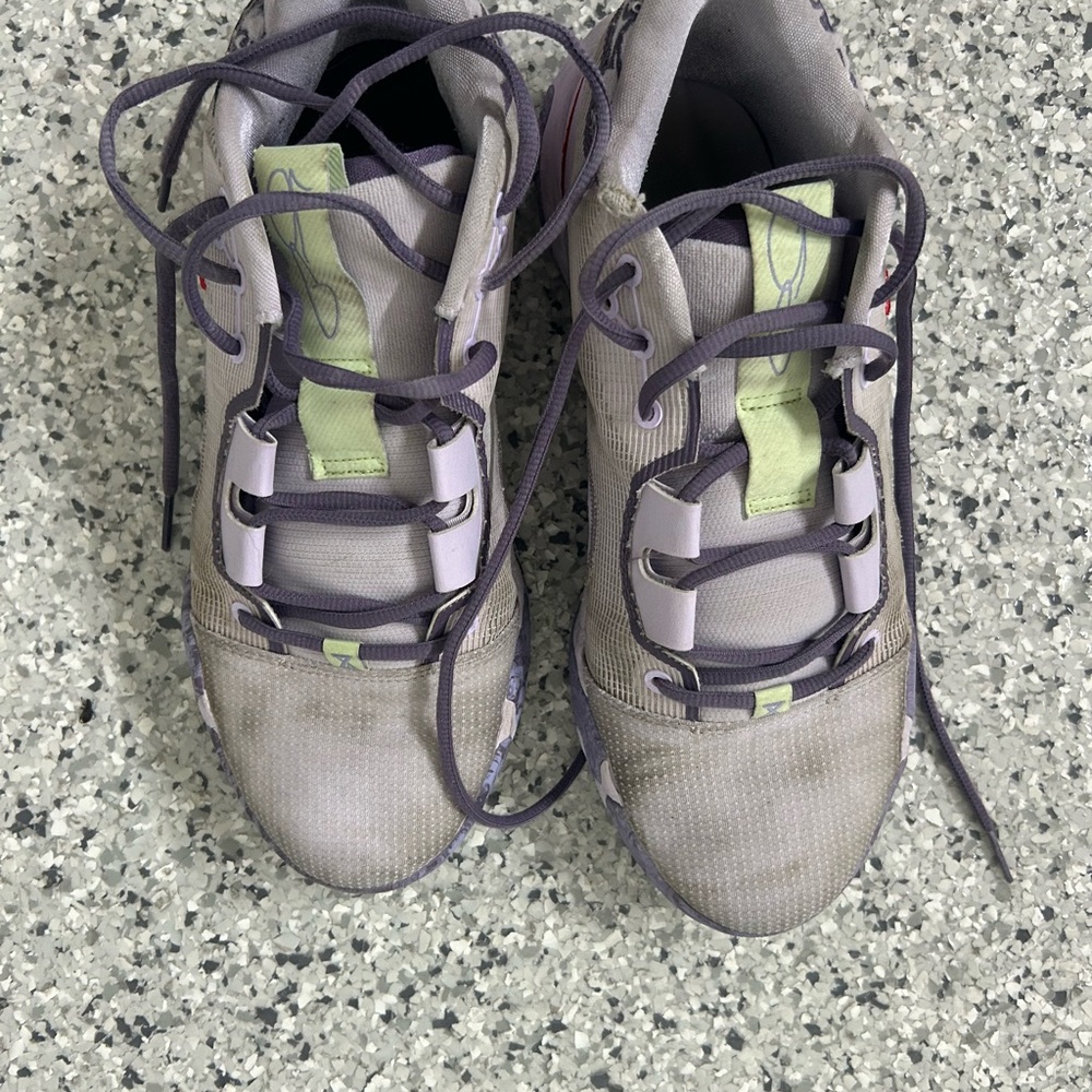 Nike Men's Purple and Green Athletic Shoes